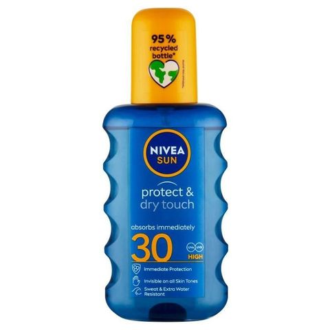 NIVEA SUN Protect & Dry Touch napozó spray FF30 200 ml