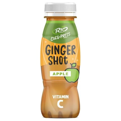 RIO Ginger Shot hidegen préselt almalé gyömbérrel és C-vitaminnal 180 ml