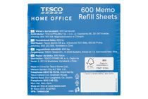 Tesco Home Office jegyzettömb utántöltő 600 lapos