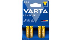 VARTA Longlife AAA LR03 alkalické baterie | 4 kusy