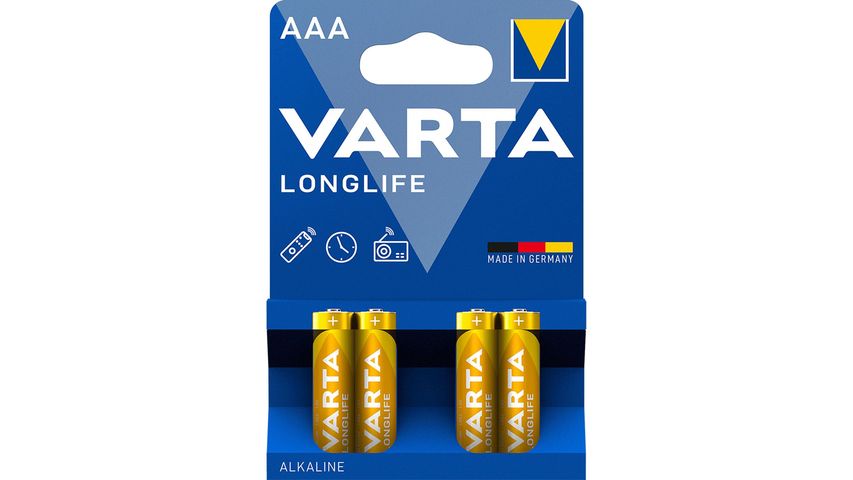VARTA Longlife AAA LR03 alkalické baterie | 4 kusy