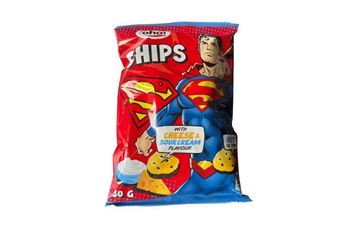 Oho! Chips with cheese & sour cream flavour SUPERMAN 50 g