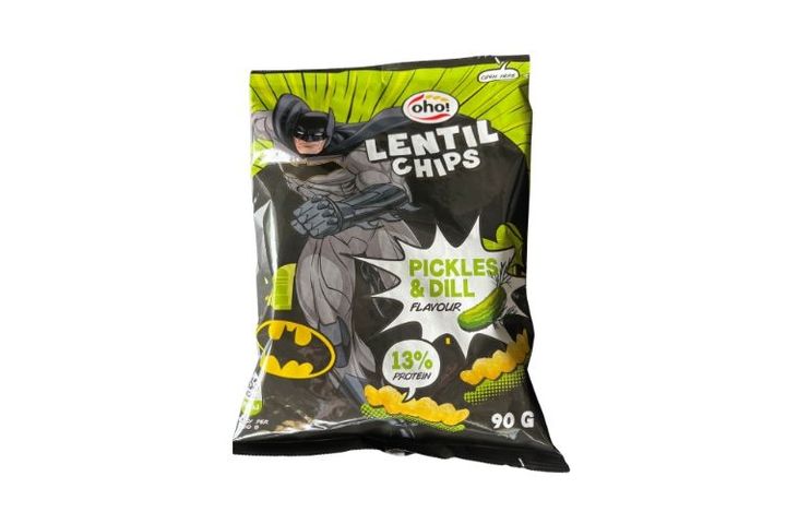 OHO "Batman"lencse chips savanyúuborkás-kapros 90 g