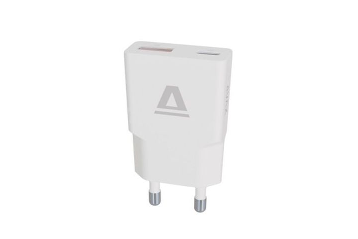 Avax CH641W Nano Slim 30W charging adapter USB-C (PD3.0) + USB-A (QC3.0) white 1 pc