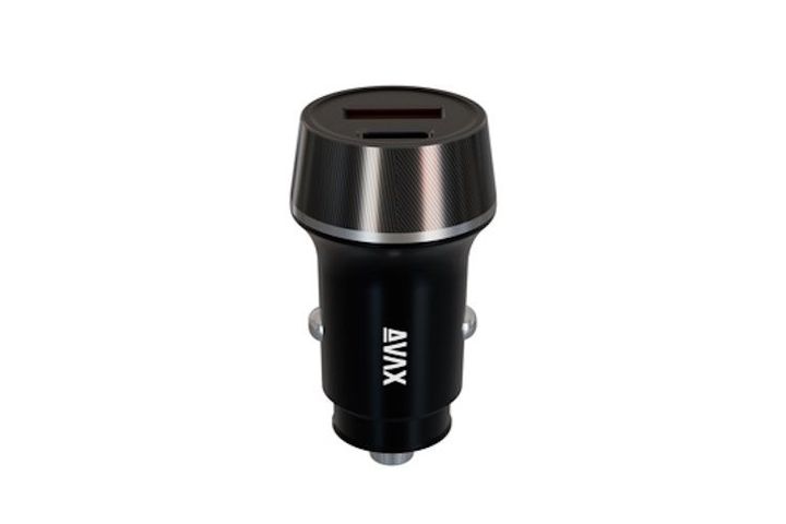Avax CC304B Carly 38W car charger USB-C (PD3.0) + USB-A (QC) black 1 pc