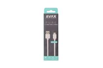Avax CB103W Pure USB A-Type C 1m kábel 2.1A fehér 1 db