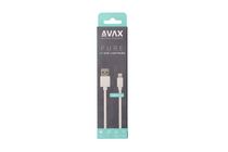 Avax CB104W Pure USB A to Lightning 1m cable 2.1A white 1 pc
