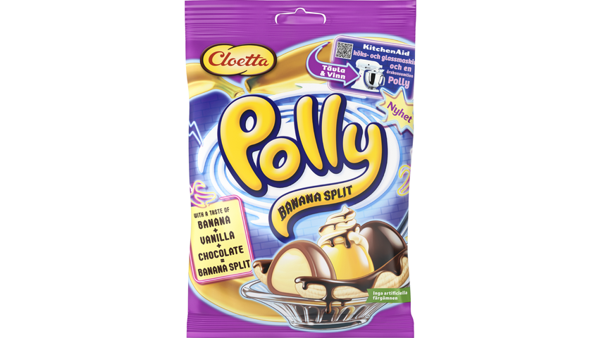 Cloetta Polly Banan Split 150g