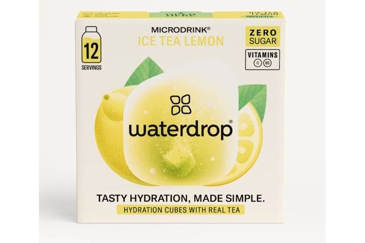 Waterdrop Ice Lemon ízű pezsgő kocka ital készítéséhez 12 x 2,1 g (25,2 g)