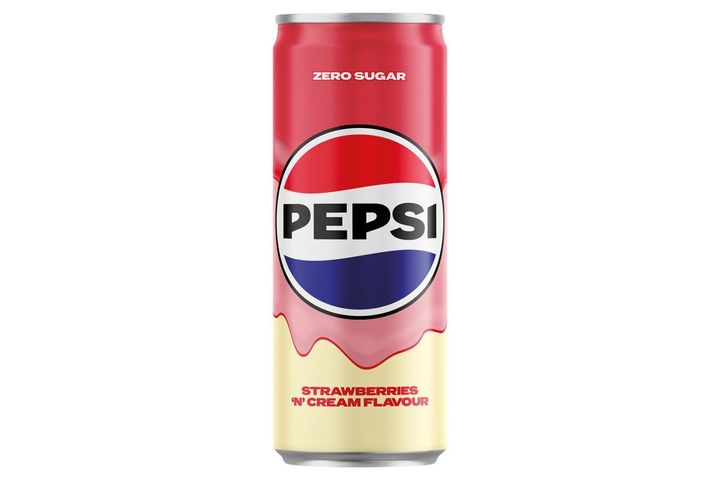 Pepsi Zero colaízű energiamentes szénsavas üdítőital eper- és vanília ízesítéssel 250 ml