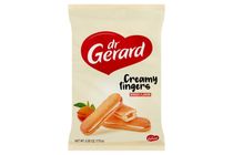 Dr Gerard Creamy Fingers sárgabarack ízű töltelékkel és tejszín ízű krémmel töltött piskóta 170 g