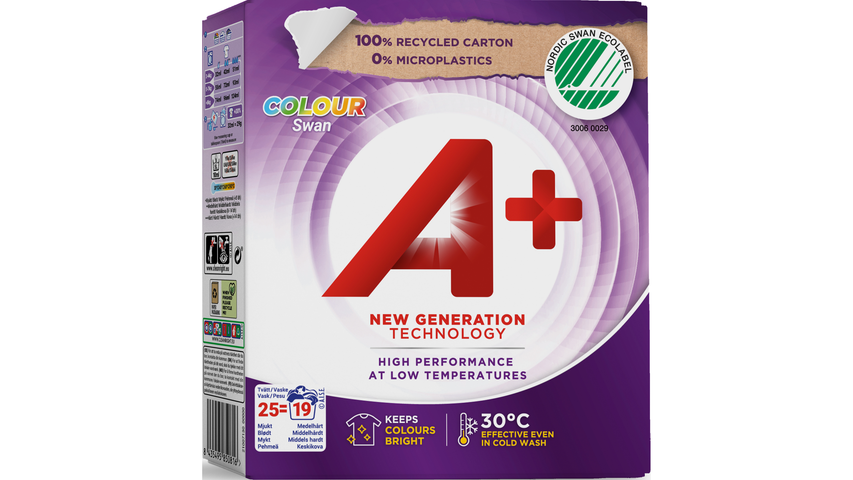 A+ Pulver Tvättmedel Color 725ml