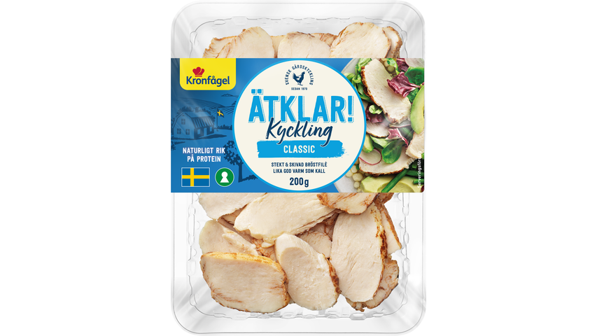 Kronfågel Kyckling Classic Ätklar Skivad 200g