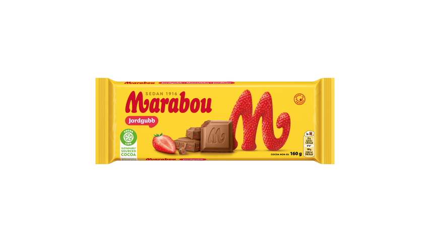 Marabou Milk Chocolate Strawberry 160g