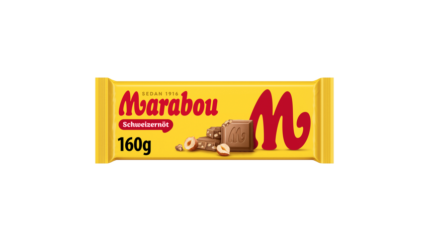 Marabou Mjölkchoklad Schweizernöt 160g