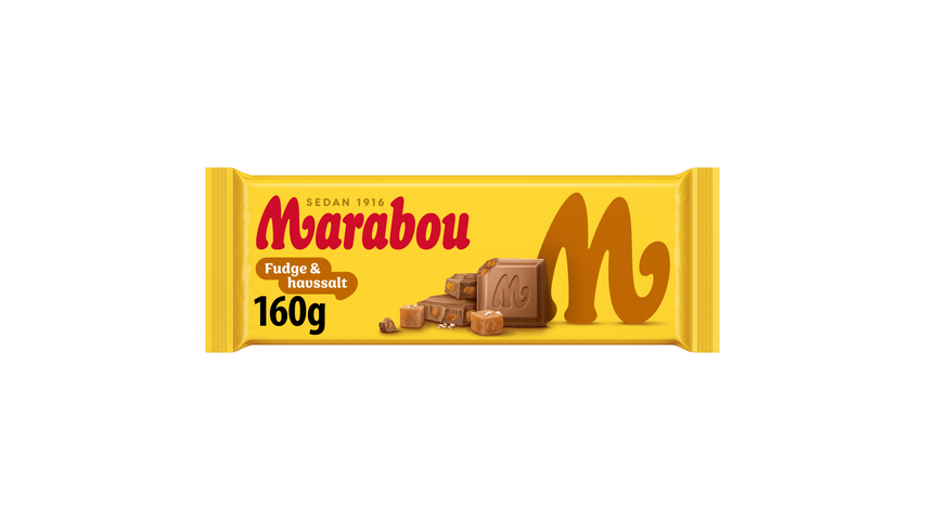 Marabou Mjölkchoklad Fudge Havssalt 160g