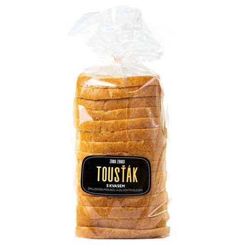 Zrno zrnko Toustový chléb s kvasem a špaldovou moukou | 490 g