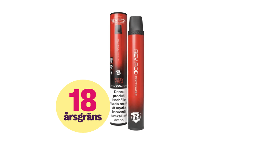 Rev Pod Fizzy Cola - Engångs Vape 10 mg