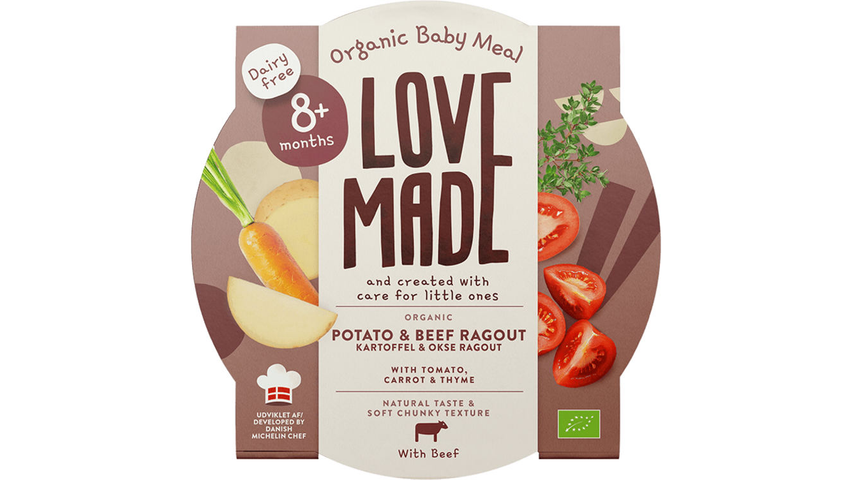 LoveMade Ragu m/Potet&Okse Øko 8mnd | 185g