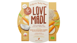 LoveMade Ris & Kylling m/Karri Øko 6mnd | 185g