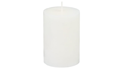 Unik Kubbelys Hvit 100% Stearin | 10cm