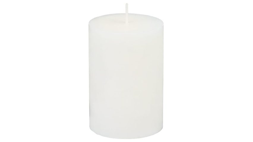 Unik Kubbelys Hvit 100% Stearin | 10cm