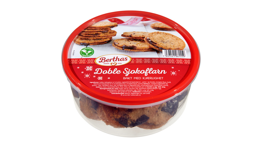 Berthas Doble Sjokoflarn | 380g