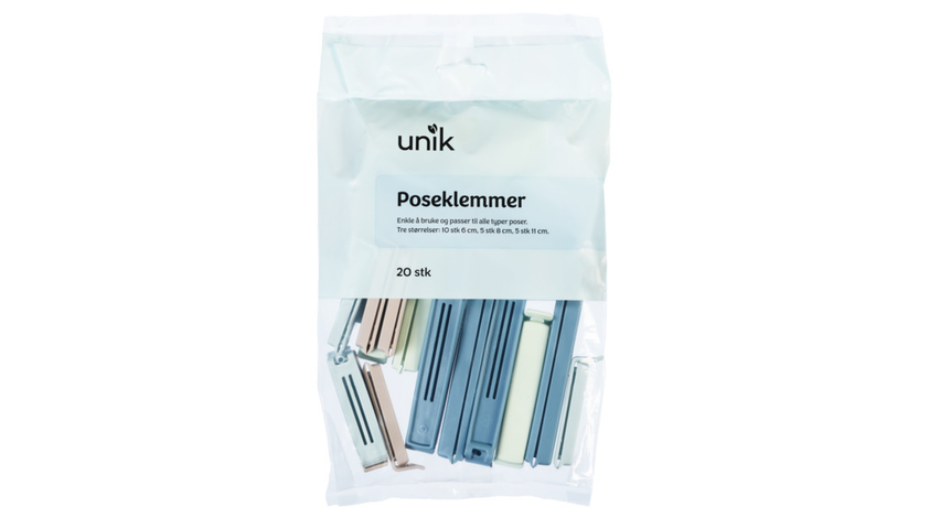 Unik Poseklemmer | 20stk