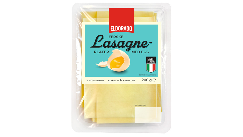 Eldorado Lasagneplater Ferske | 200g