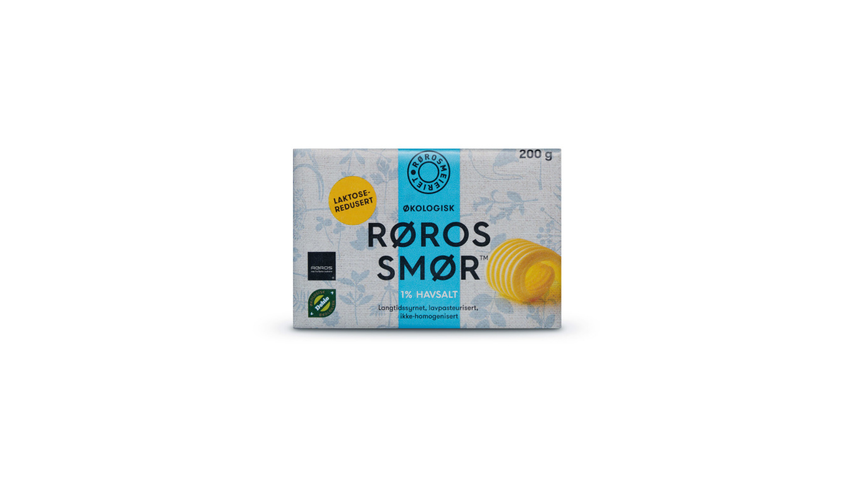 Rørosmeieriet Røros Smør 1% Salt Øko | 250g