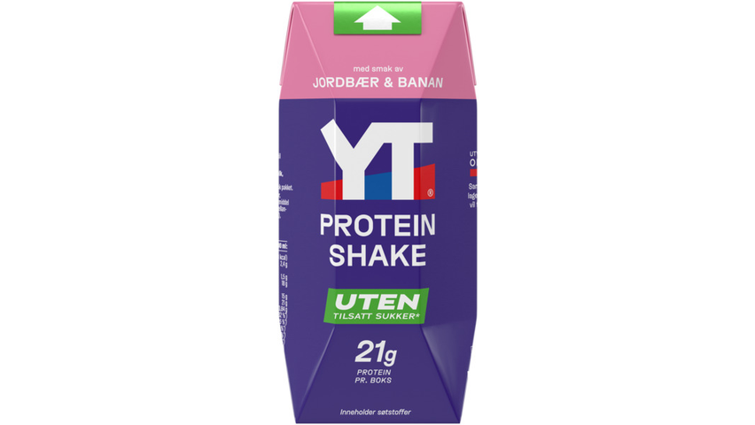 YT® Proteinshake Jordbær & Banan | 285ml