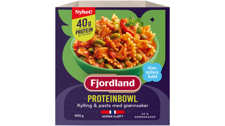 Fjordland Proteinbowl Pasta & Kylling | 400g