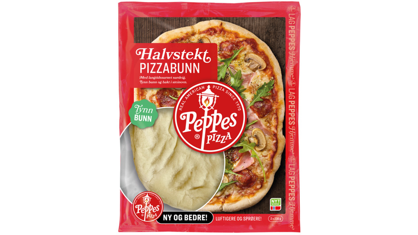 Peppes Pizzabunn Halvstekt | 2 x 460g