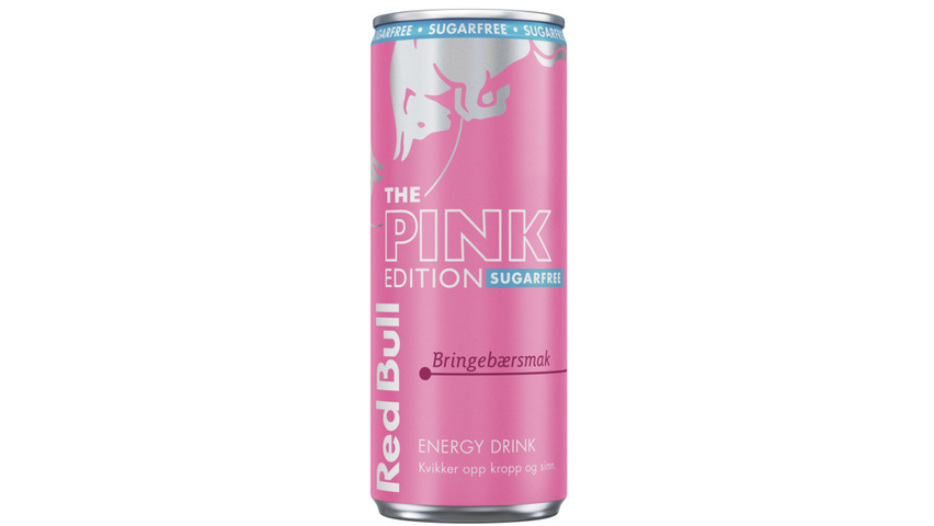 Red Bull Sukkerfri Pink Edition Bringebærsmak | 250ml