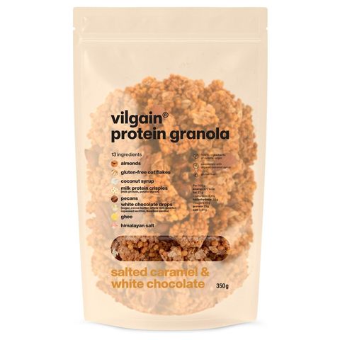 Vilgain Protein Granola slaný karamel s bílou čokoládou | 350 g