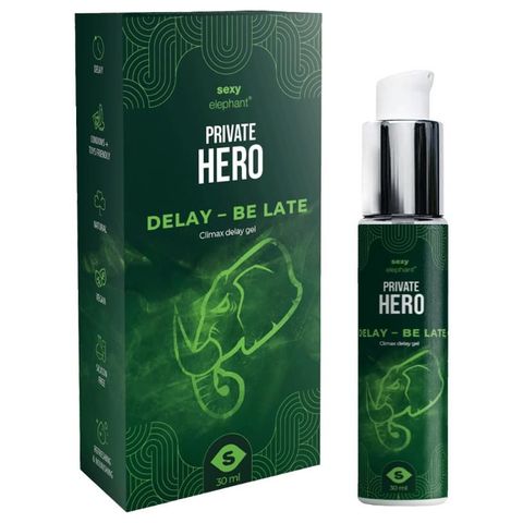 Sexy Elephant Private Hero Delay gel pro oddálení vyvrcholení | 30 ml