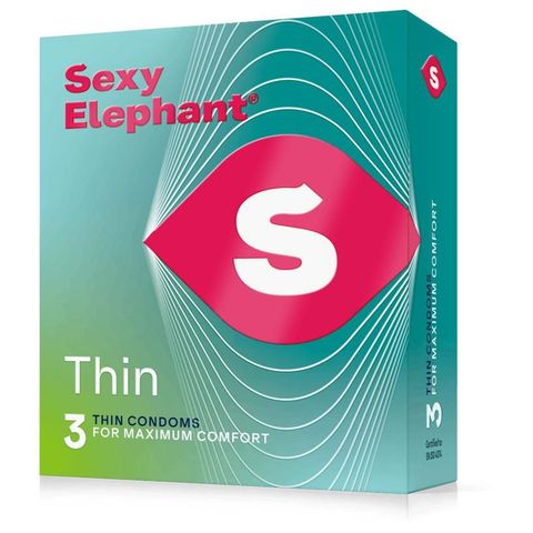 Sexy Elephant Condoms Extra Thin | 3 x 1 piece
