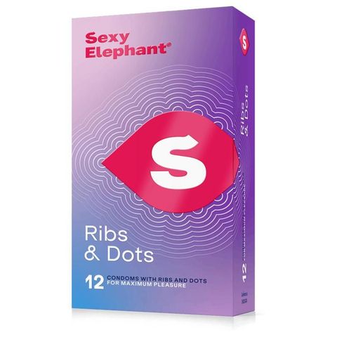 Sexy Elephant condoms Serrated | 12 x 1 piece