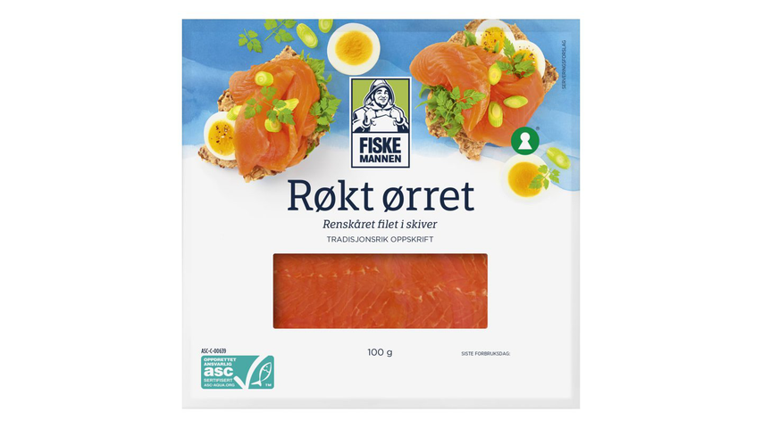 Fiskemannen Ørret Røkt Skivet | 100g