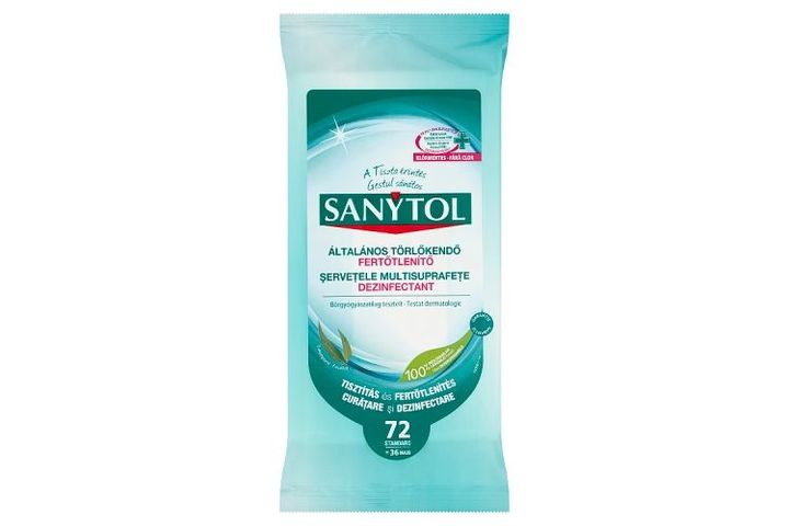 Sanytol fertőtlenítő általános törlőkendő 72 db