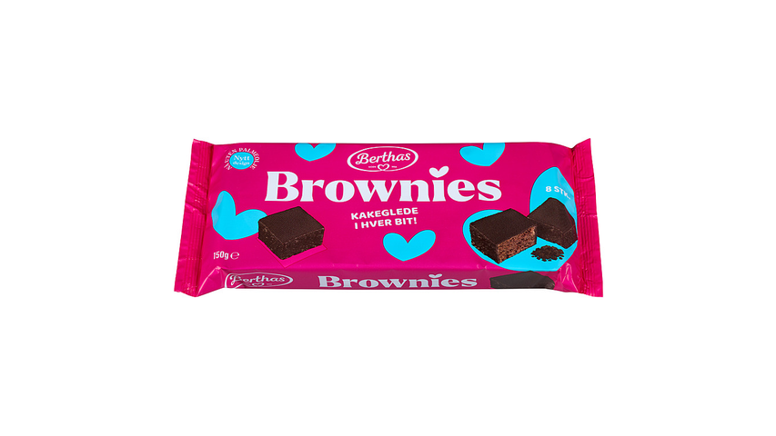 Berthas Brownies m/Sjokoladebiter | 150g