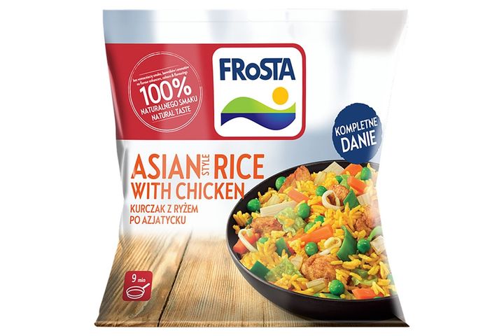 FRoSTA gyorsfagyasztott ázsiai stílusú rizses étel csirkével 450 g
