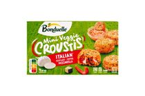 Bonduelle Croustis Mini Italian gyorsfagyasztott panírozott és elősütött sajtos zöldségkorong 240 g
