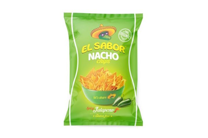 El Sabor Nacho Chips with Jalapeno Flavor 100 g