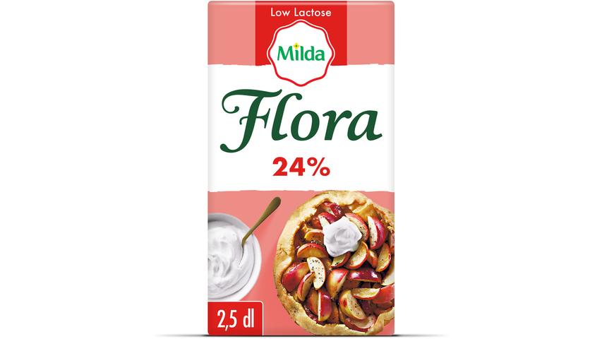 Flora Vispgrädde Låglaktos 24% 2.5dl