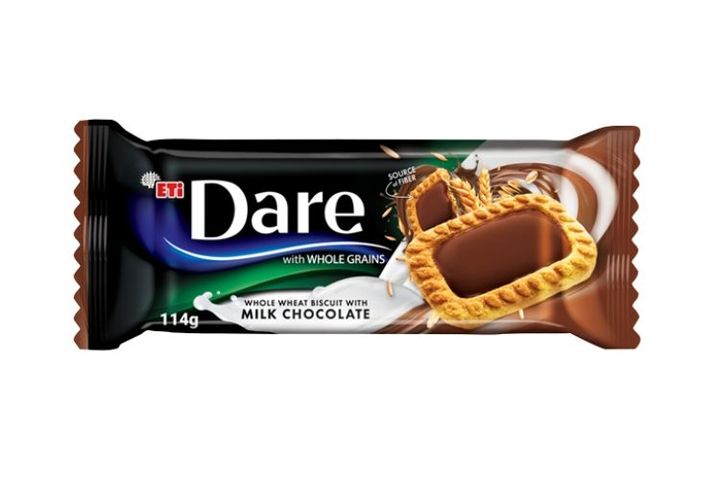 Dare whole grain biscuits with milk chocolate 114 g