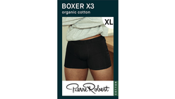 Cotton Boxer Men Black XL | 3stk