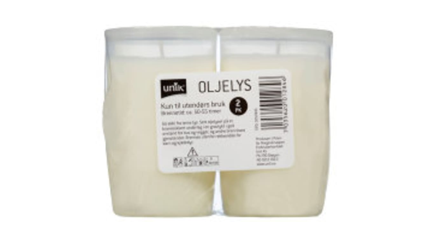 Unik Oljelys | 9.5cm 2pk