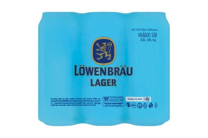 Löwenbräu világos sör 4% 6 x 0,5 l