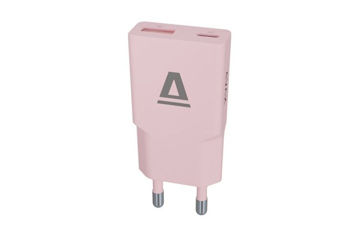Avax CH641P NANO SLIM 30W wall charger USB-C (PD3.0)+USB-A (QC3.0),pink